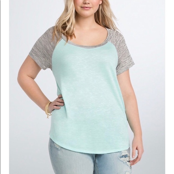 torrid Tops - Torrid 3X draped raglan slub knit top